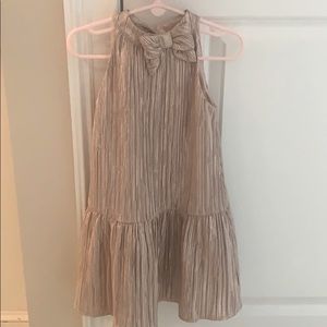 Janie and Jack Beautiful Metallic Drop Waist Dress